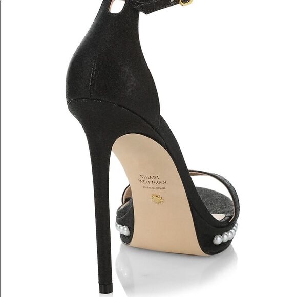 Stuart Weitzman Nudist Disco Pearl Sandals - Picture 4 of 11